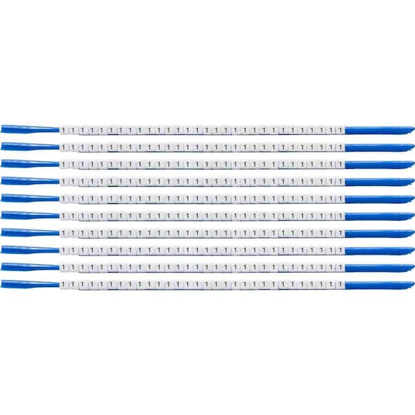 Brady ClipSleeve Wire Markers Size 07 Nylon 18 AWG - 18 AWG, 1 Pack of 300 Each, 300PK SCN07-1 - main